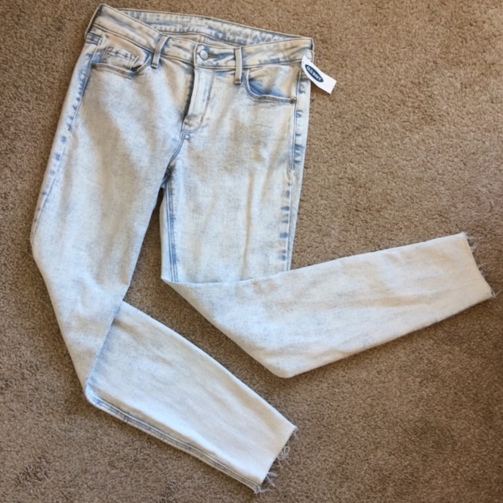 Old navy | rockstar light wash crop skinny jeans